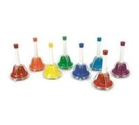 Fuzeau - 8 Cloches Musicales Colorées Pour Enfant - Dès 3 Ans - Instrument Musique Éducatif, Ludique Pour Éveil Musical - Apprentissage Premières Mélodies - À Secouer ou Frapper - Réf 70608