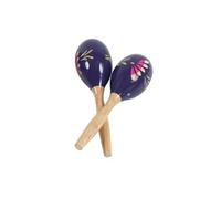 Fuzeau - Paire Maracas Violettes Bois L 20 cm - Percussion à Secouer - Typique Rythmes Cubains et Latins - Instrument Musique Rythmique Éveil Musical - A partir de 3 ans - Ref.1413