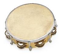 Tambourin Peau Naturelle - 20 CM + Cymbalettes
