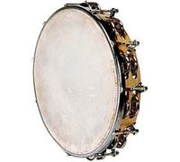 Tambourin Peau Naturelle - 25 CM + Cymbalettes
