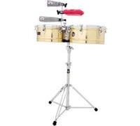 Percussions Lp Latin Percussion Lp1314-B Timbales Prestige 13 Et 14 Solid Brass Timbales Latines