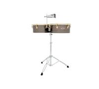 Percussions Lp Latin Percussion M257-Bng Timbales Matador Brushed Nickel/Gold Tone Timbales Latines