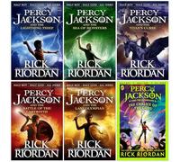 Percy Jackson and the Olympians Collection 6 Books Set By Rick Riordan (The Lightning Thief, Sea of Monsters,Titan's Curse,Battle of the Labyrinth,Last Olympian, [Hardcover] The Chalice of the Gods)