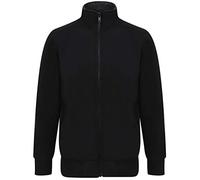 Percy Zip Through Hoodie In Jet Black - Dissident-M