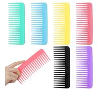 PercyEffie Lot de 100 grands peignes à dents larges pour cheveux bouclés secs et humides pour voyage, hôtel, abri sans domicile, maison de retraite, charité, église, coloré