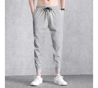 Perdez-vous dans le confort avec ce pantalon de survêtement court tendance pour homme conçu pour bouger avec vous (leggings gris 4XL)