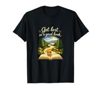 Perdez-Vous dans Un Bon Livre Golden Retriever Reading Art T-Shirt