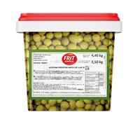 Perdigón Oliven mit Sardellenfüllung Eimer 4,4kg - Kleine, saftige Oliven, würzig und intensiv, ideal für Gastronomie