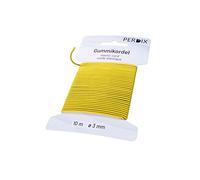 perdix Cordon Elastique,Elastique Rond 3 mm, 10 m Jaune, Ficelle Élastique, pour Tente, Sac à Dos, Jardin, Bijoux, Cordon, Élastique pour Chapeaux