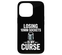Perdre des Douilles de 10 mm est ma malédiction Car Guy Funny Car Mechanic Coque pour iPhone 13 Pro