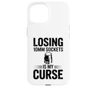 Perdre des Douilles de 10 mm est ma malédiction Car Guy Funny Car Mechanic Coque pour iPhone 15