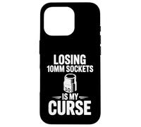 Perdre des Douilles de 10 mm est ma malédiction, Un mécanicien Automobile drôle Coque pour iPhone 16 Pro