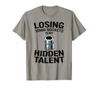 Perdre des Douilles de 10 mm est Mon Gars de mécanicien caché T-Shirt