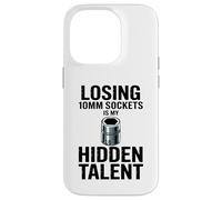 Perdre des Douilles de 10 mm est Mon Talent caché pour mécanicien de Voiture Coque pour iPhone 14 Pro