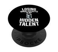Perdre des Douilles de 10 mm est Mon Talent caché pour mécanicien de Voiture PopSockets PopGrip Adhésif