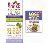 Perdre du poids pour une bonne glycémie pour les débutants, solution de sucre dans le sang, solution de sucre dans le sang, régime détox de 10 jours, ensemble de collection de 3 livres