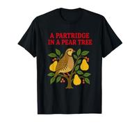 Perdrix dans Un Poirier Mignon Douze Jours de Noël T-Shirt
