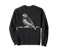 Perdrix Grise Dessin au Trait Ornithologue Sweatshirt