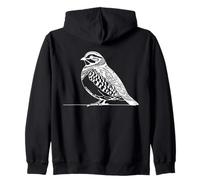 Perdrix Grise Dessin Ornithologue Sweat à Capuche