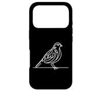 Perdrix Grise Ligne Art Ornithologue Coque pour iPhone 17 Pro