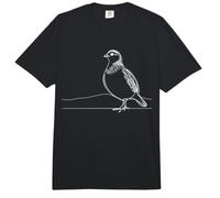 Perdrix Grise Ligne Ornithologue Comfort Colors Adult Heavyweight T-Shirt