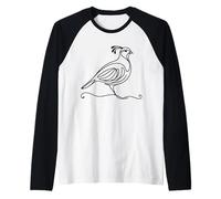 Perdrix Grise Line Art Ornitho Manche Raglan