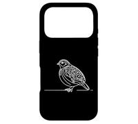 Perdrix Grise Line Art Ornithologue Coque pour iPhone 17 Pro
