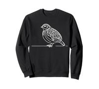 Perdrix Grise Line Art Ornithologue Sweatshirt