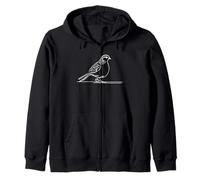 Perdrix Grise Linéaire Ornithologue Sweat à Capuche