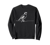Perdrix Grise Linéaire Ornithologue Sweatshirt