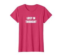 Perdu dans la pensée T-Shirt, Femme, Rouge Chiné, XS