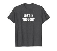 Perdu dans la pensée T-Shirt, Homme, Chiné Foncé, XXL