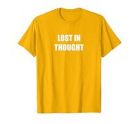 Perdu dans la pensée T-Shirt, Homme, Doré Vif, S
