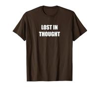 Perdu dans la pensée T-Shirt, Homme, Marron, L