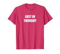 Perdu dans la pensée T-Shirt, Homme, Rouge Chiné, XXL