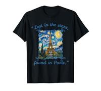 Perdu dans Les étoiles retrouvé dans la Nuit étoilée de Paris T-Shirt Graphique avec Valeur