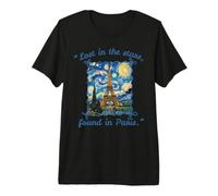 Perdu dans Les étoiles retrouvé dans la Nuit étoilée de Paris T-Shirt Haut de Gamme
