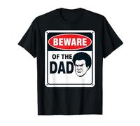 Père Amusant avec Graphique Afro Beware of The Dad T-Shirt