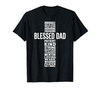 Père béni, Foi Forte, paternité, Croix, Religion T-Shirt