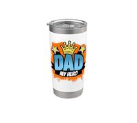 Père - Dad My Hero Gobelet isotherme en acier inoxydable double paroi