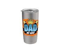Père - Dad My Hero Gobelet isotherme en acier inoxydable double paroi