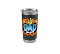 Père - Dad My Hero Gobelet isotherme en acier inoxydable double paroi