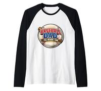 Père de Baseball, Je crie Parce Que Je tiens à Un Supporter drôle Manche Raglan