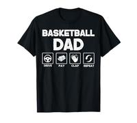 Père de basket-ball - Père qui soutient le sport - Père joueur de basket-ball T-Shirt