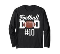 Père de Football numéro 10, Plus Grand Fan, père Supporter, Fils de dix Manche Longue