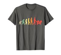 Père de Jumeaux Évolution Fête des pères Cadeau Papa jumelle T-Shirt, Homme, Asphalte, 5XL