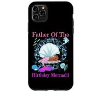 Père de l'anniversaire Sirène Noir Papa Hommes Sirènes Fête Coque pour iPhone 11 Pro Max