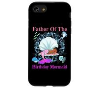 Père de l'anniversaire Sirène Noir Papa Hommes Sirènes Fête Coque pour iPhone SE (2020) / 7/8