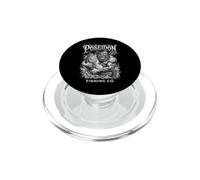 Père de pêche drôle, Poséidon, Dieu du pêcheur de Bar PopSockets PopGrip pour MagSafe