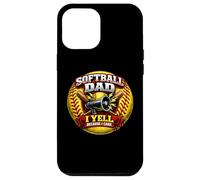 Père de Softball drôle, Je crie Parce Que Je m'en Soucie, Fille, père, Plaisir Coque pour iPhone 12 Pro Max
